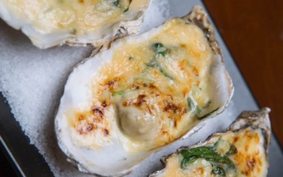 Überbackene Austern mit Champagner